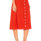 Kit Midi Skirt in CHERRY RED