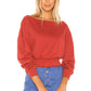 Kristall Sweatshirt in BRICK RED