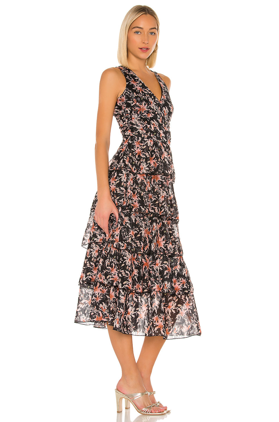 Kyra Dress in EVENING BERRY FLORAL