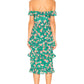 Lily Dress in KELLY GREEN FLORAL