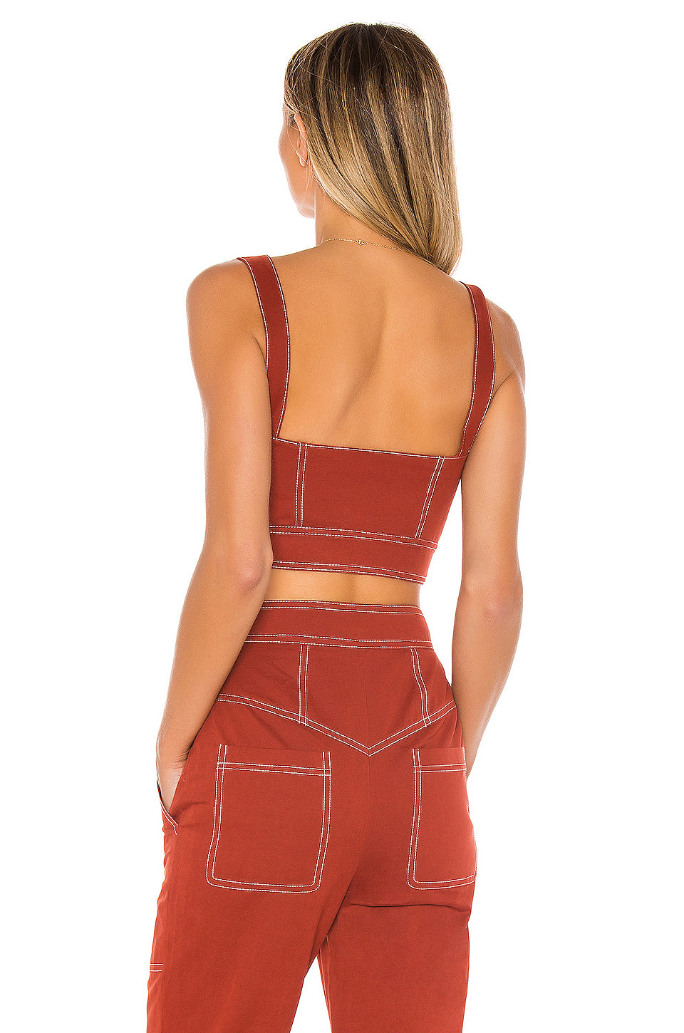 The Lovelle Top in BRICK RED