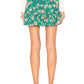 Maida Ruffle Skirt in KELLY GREEN FLORAL