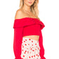 Maria Top in CHERRY RED