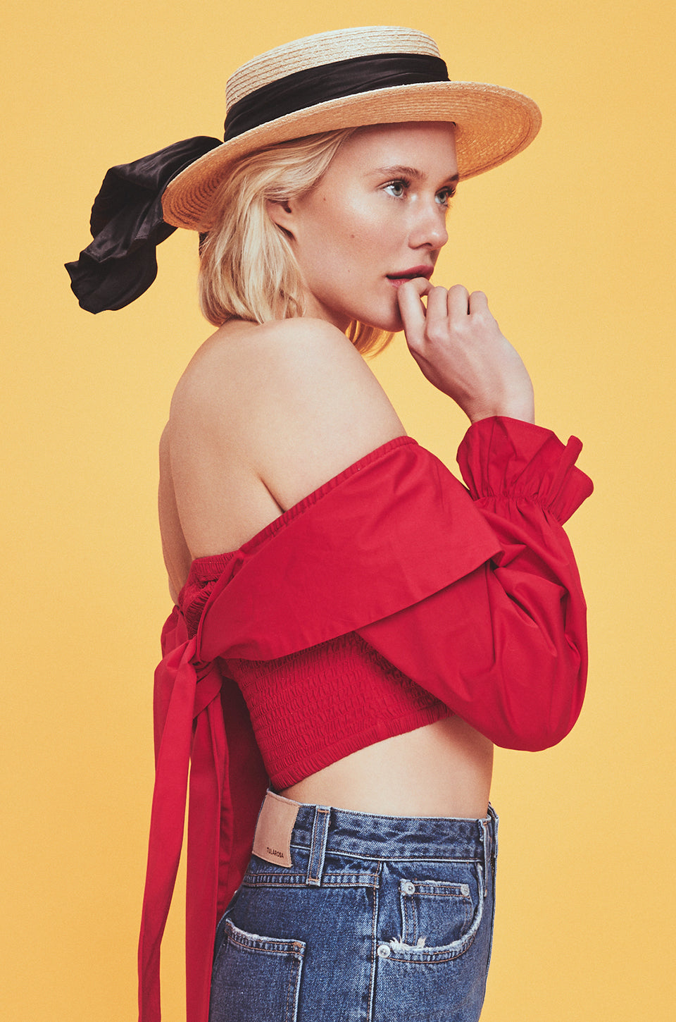 Maria Top in CHERRY RED
