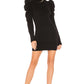 Marsha Sweater Dress in BLACK