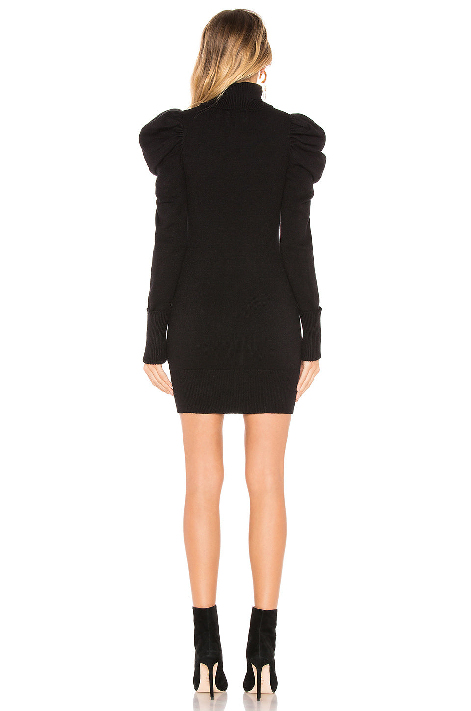 Marsha Sweater Dress in BLACK