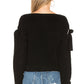 Matera Bow Sweater in BLACK