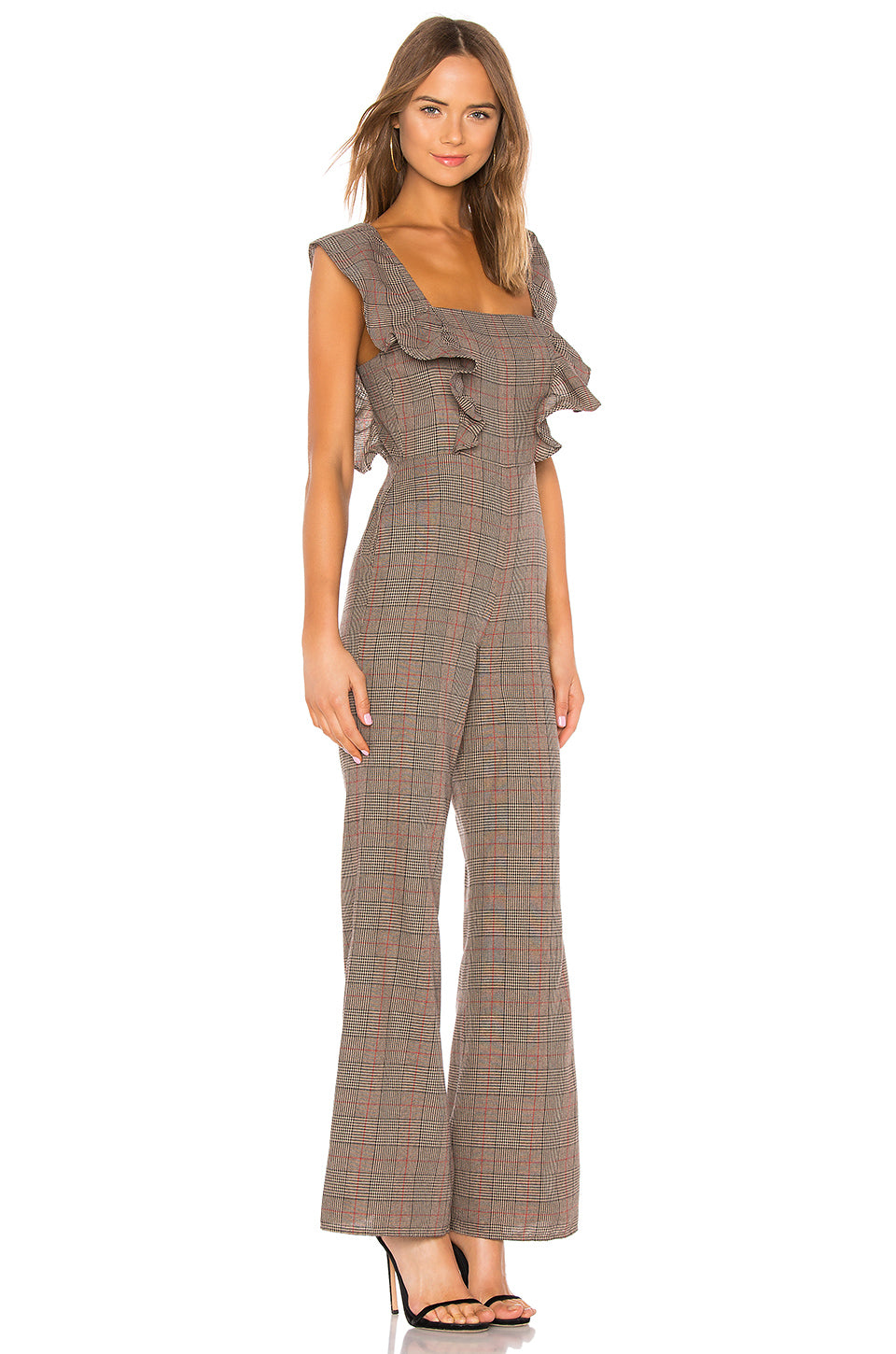 Piper Jumpsuit in CLASSIC BROWN PLAID
