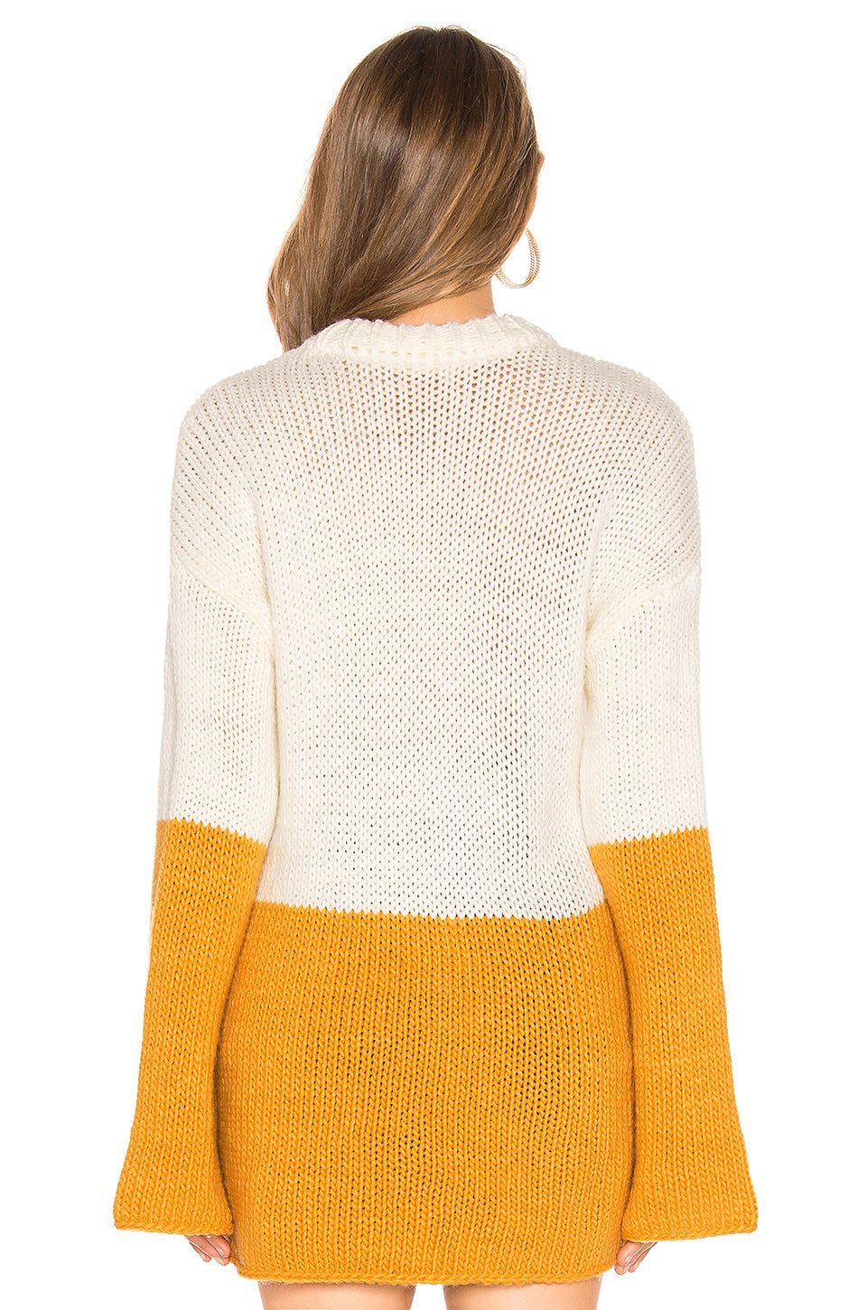 Roux Sweater in MUSTARD & IVORY
