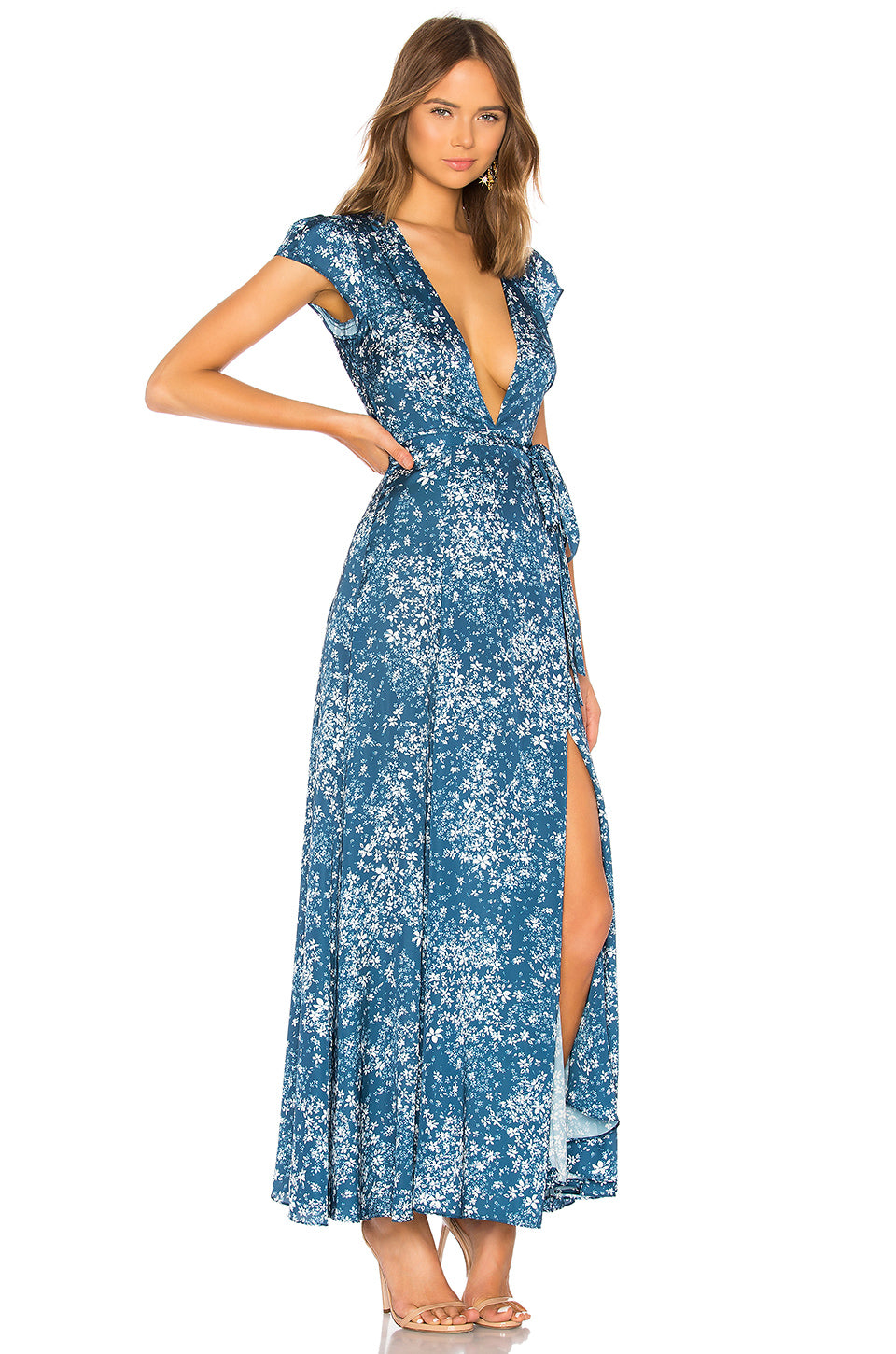 Sid Wrap Dress in ALISON FLORAL