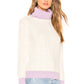 Terra Sweater in IVORY & LAVENDER