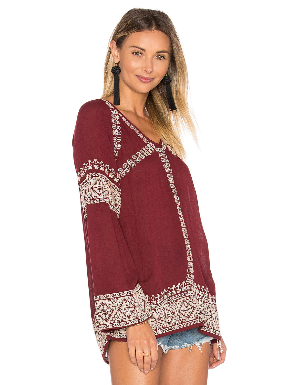 Therone Tunic in MULLED WINE