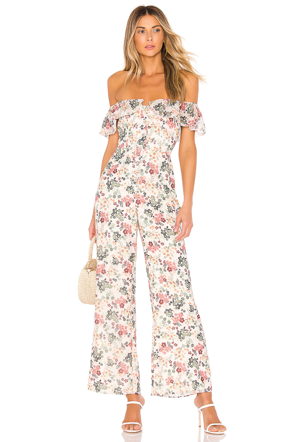 Waverly Jumpsuit in IVORY FLORAL