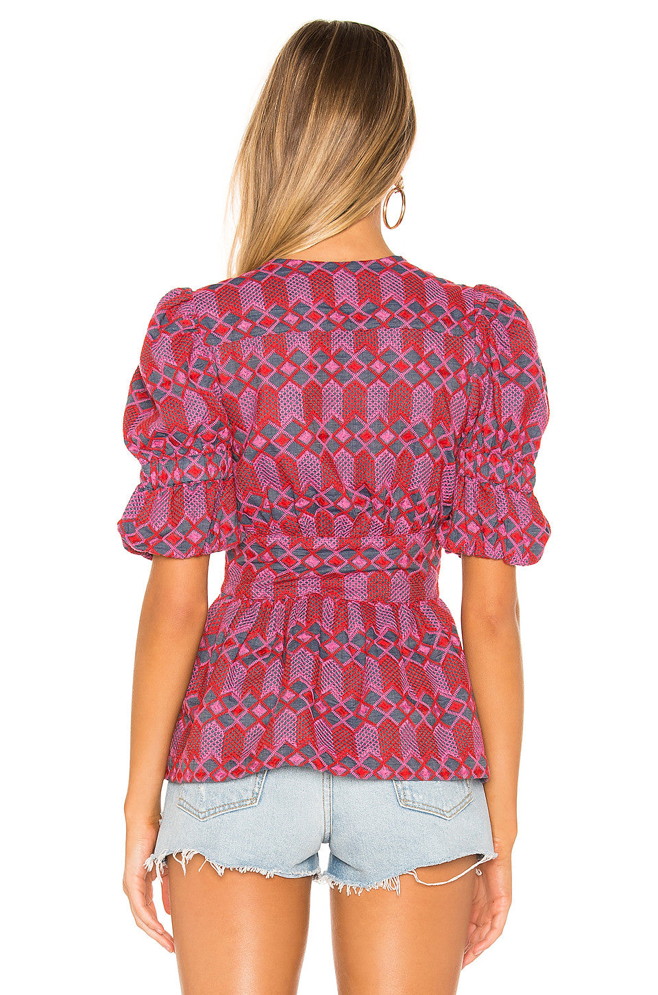 Wilson Embroidered Top in PINK MULTI