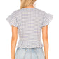 Winnie Blouse in BLUE CHECK