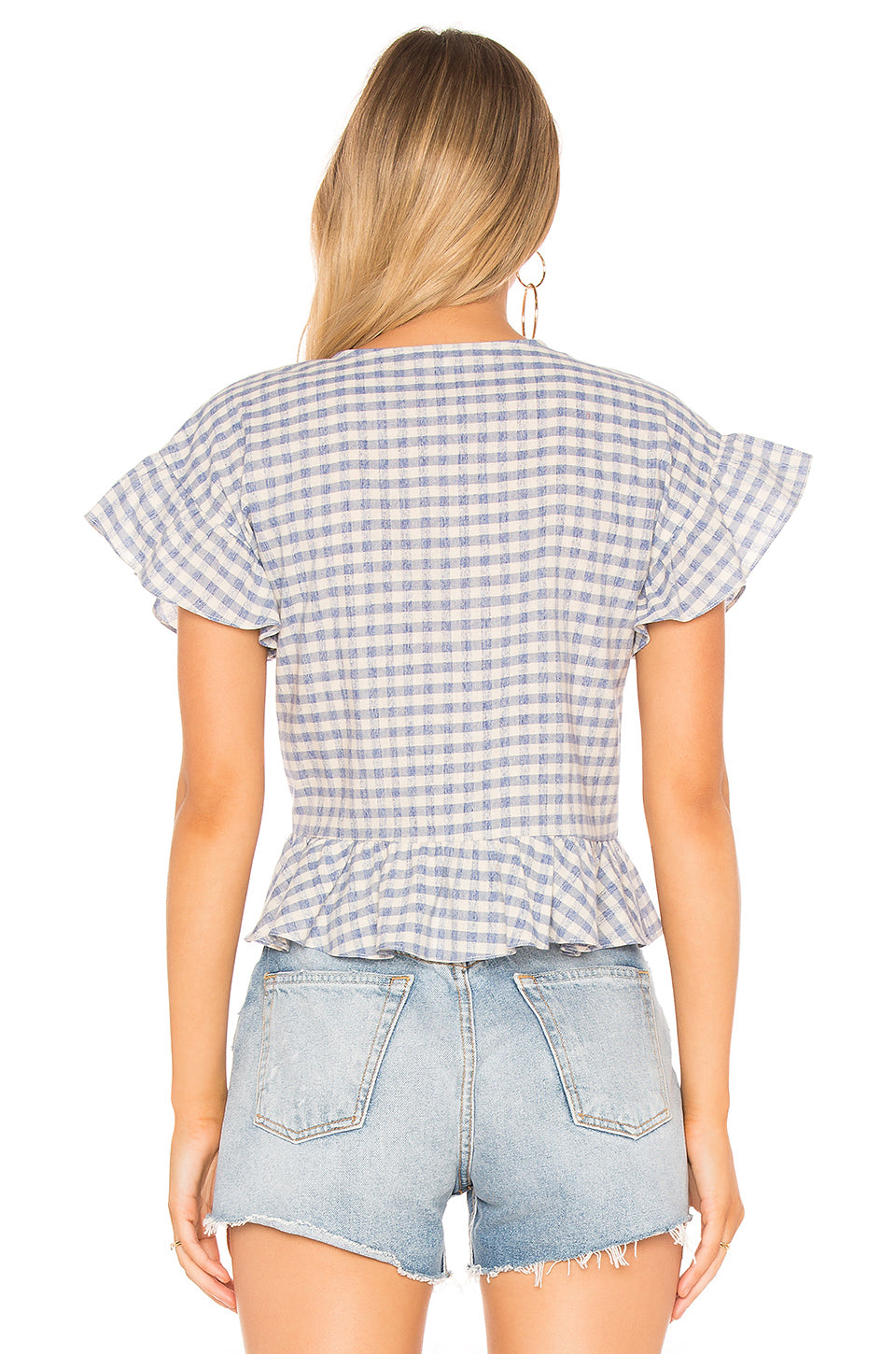 Winnie Blouse in BLUE CHECK